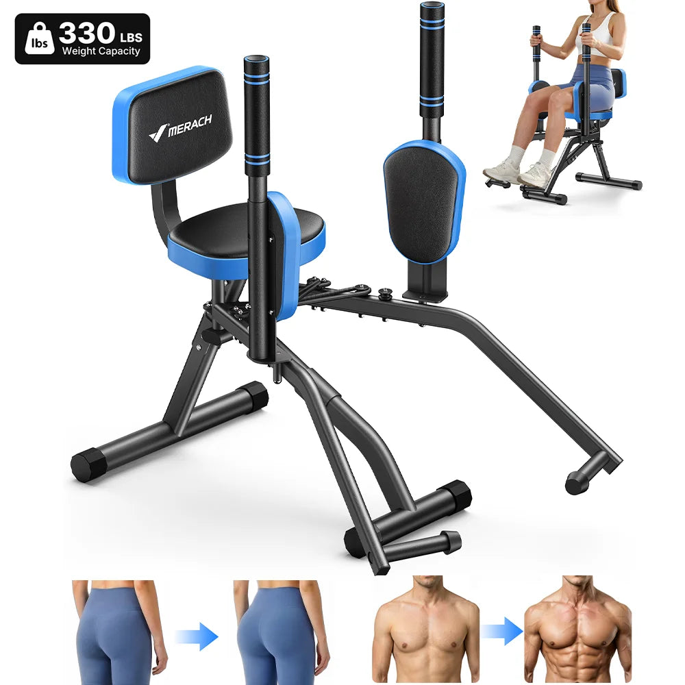 MER Hip Abductor Machine for Glute and Outer Thigh Training