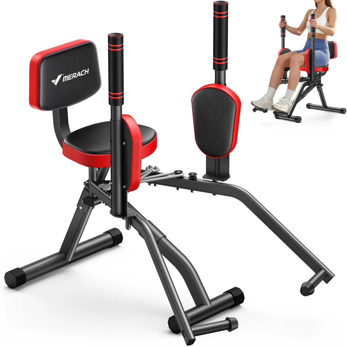 MER Hip Abductor Machine for Glute and Outer Thigh Training