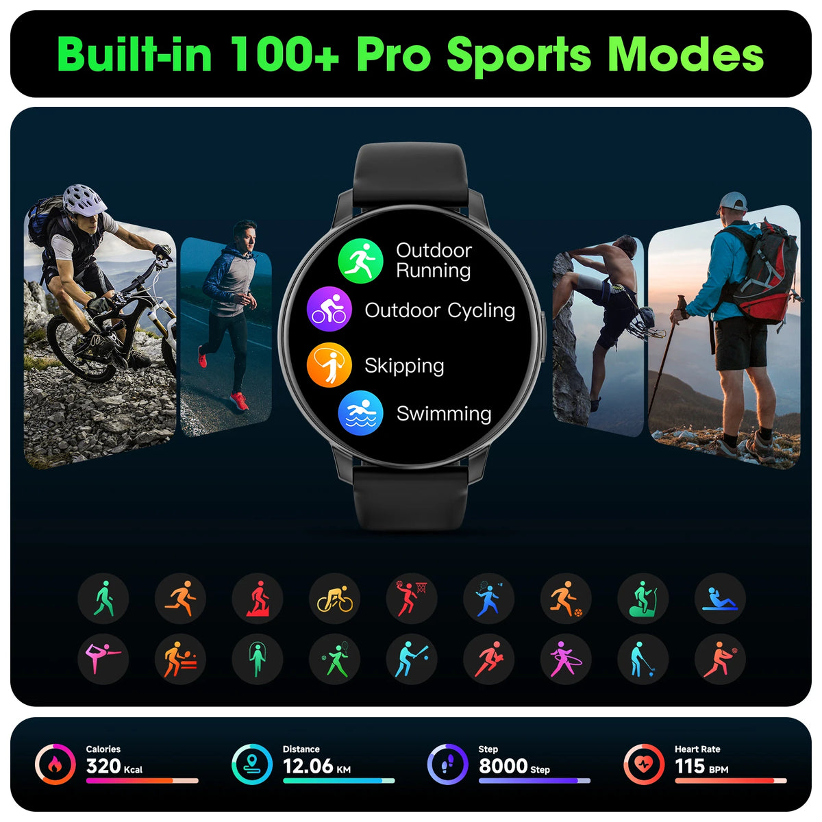 Bluetooth Calling Smartwatch With Fitness Tracking And Health Monitoring