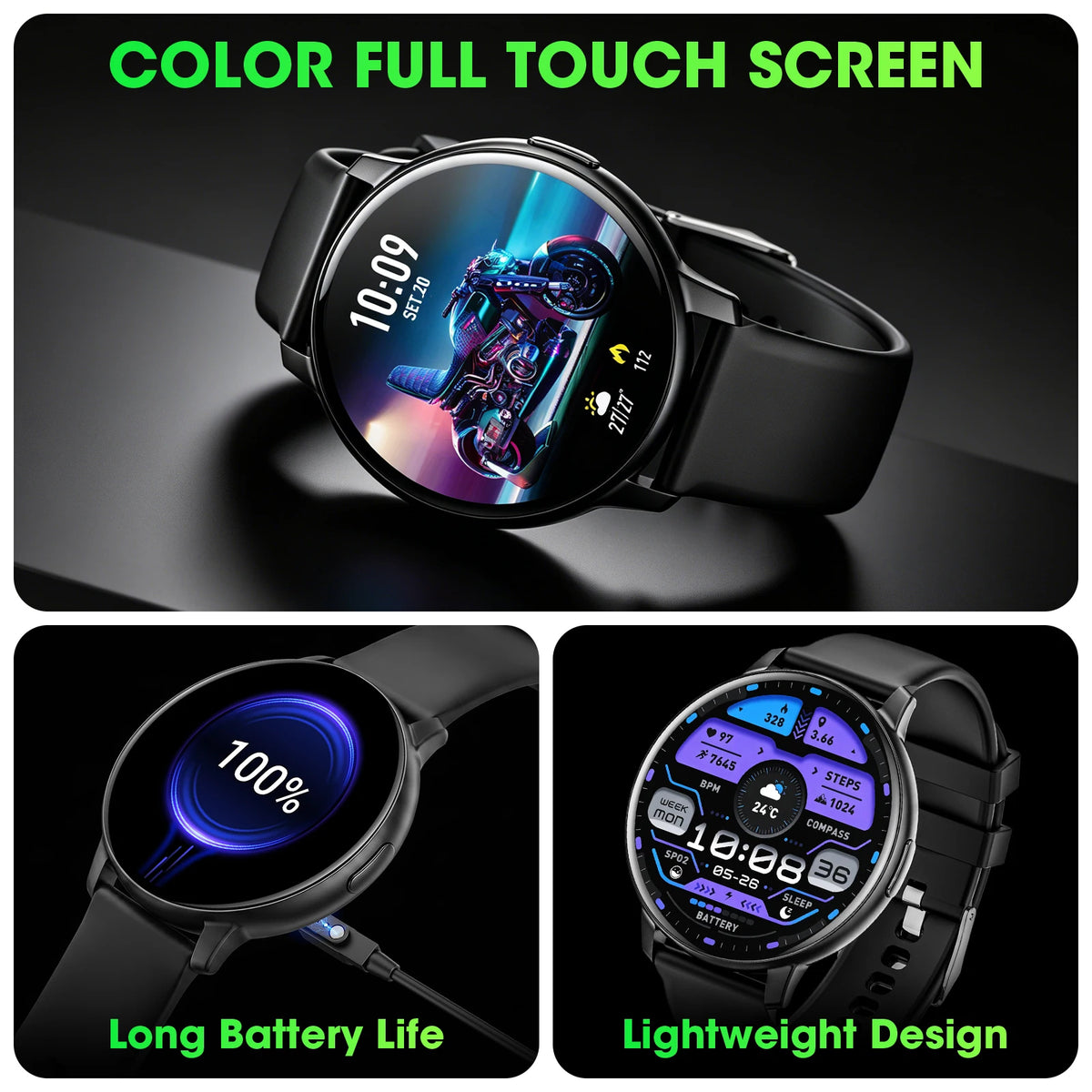 Bluetooth Calling Smartwatch With Fitness Tracking And Health Monitoring