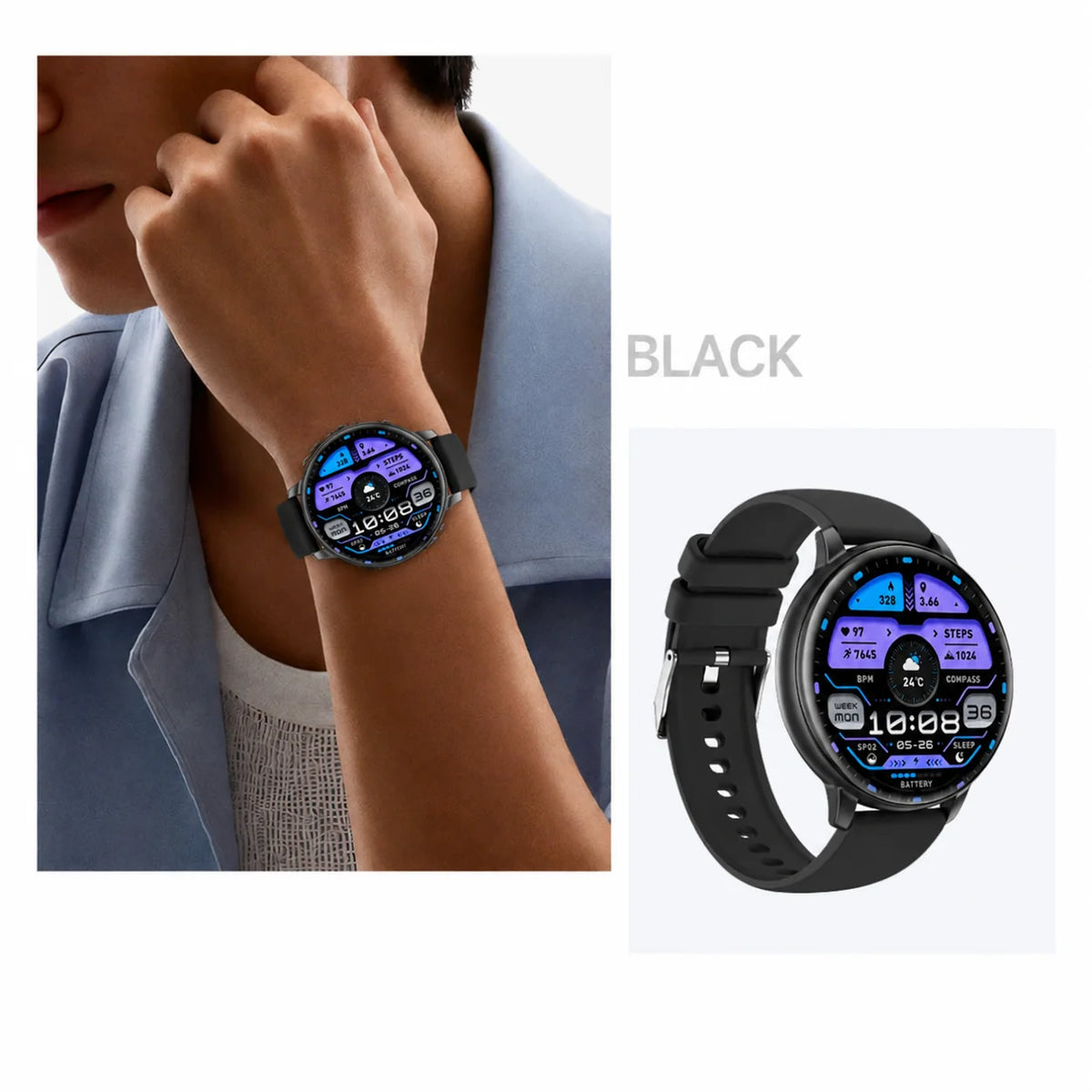 Bluetooth Calling Smartwatch With Fitness Tracking And Health Monitoring