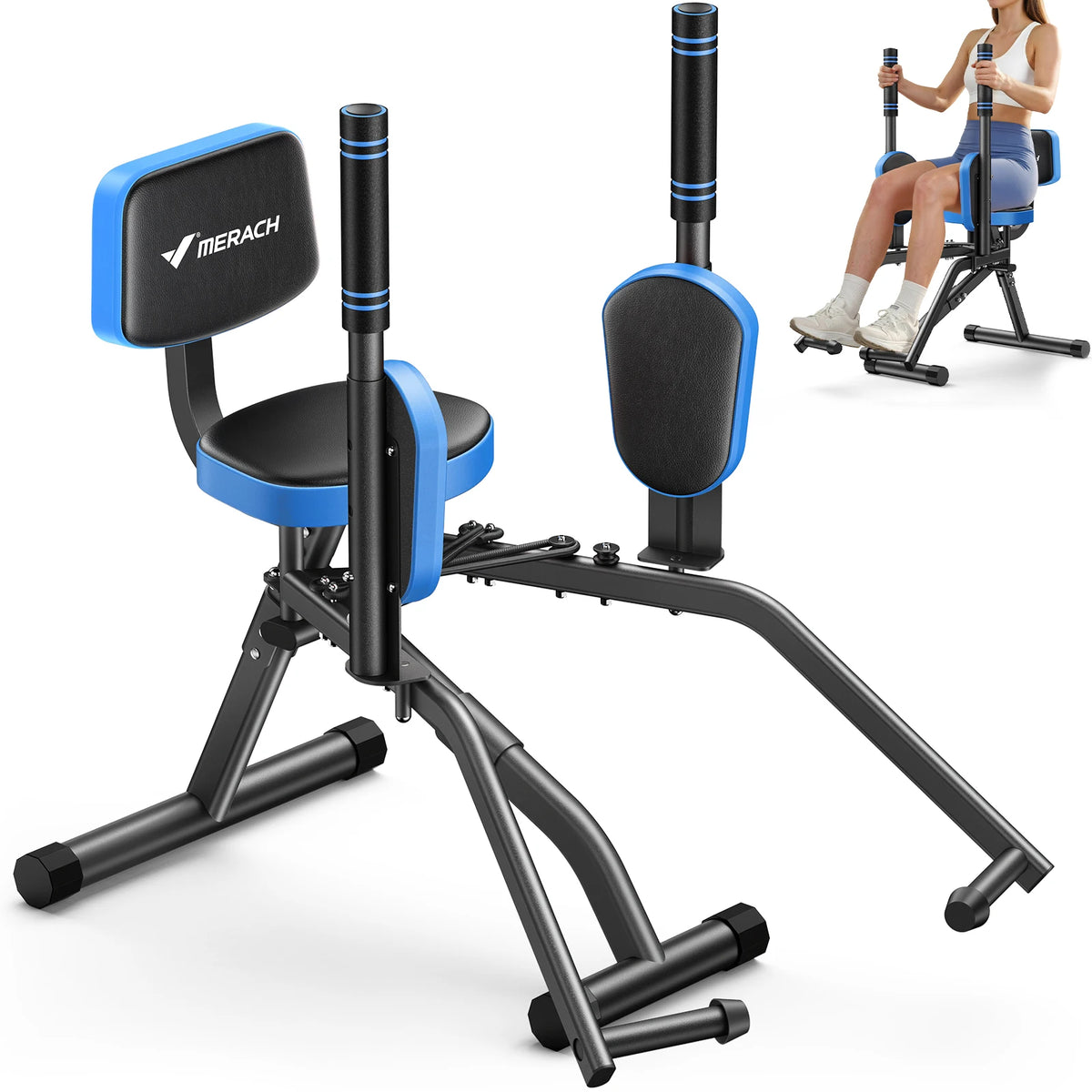 MER Hip Abductor Machine for Glute and Outer Thigh Training