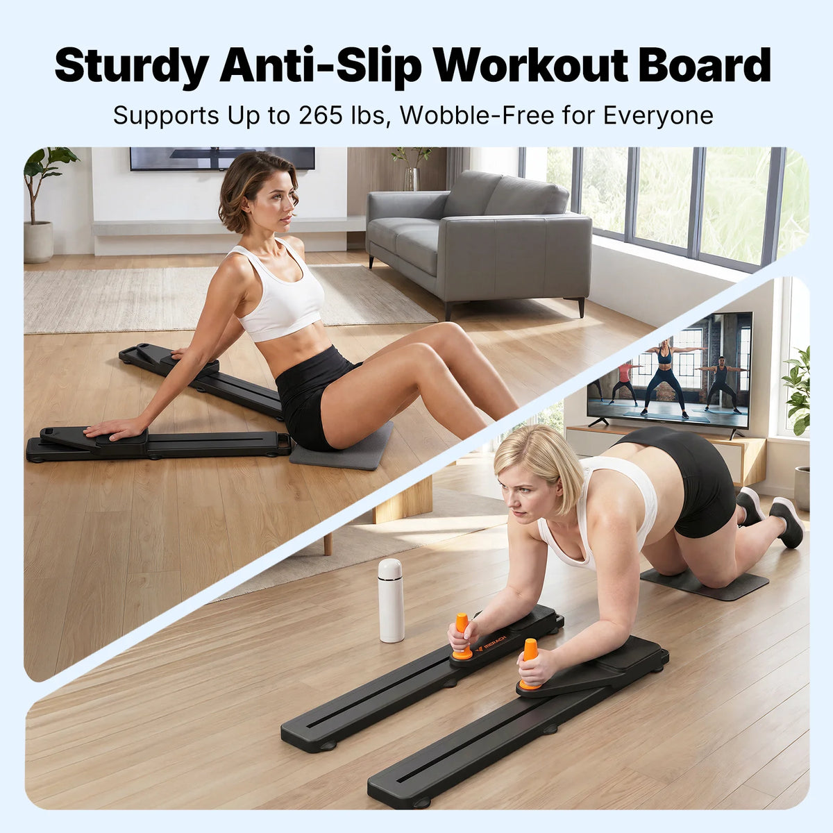 MERACH Pilates Reformer Board for Full Body Home Workouts