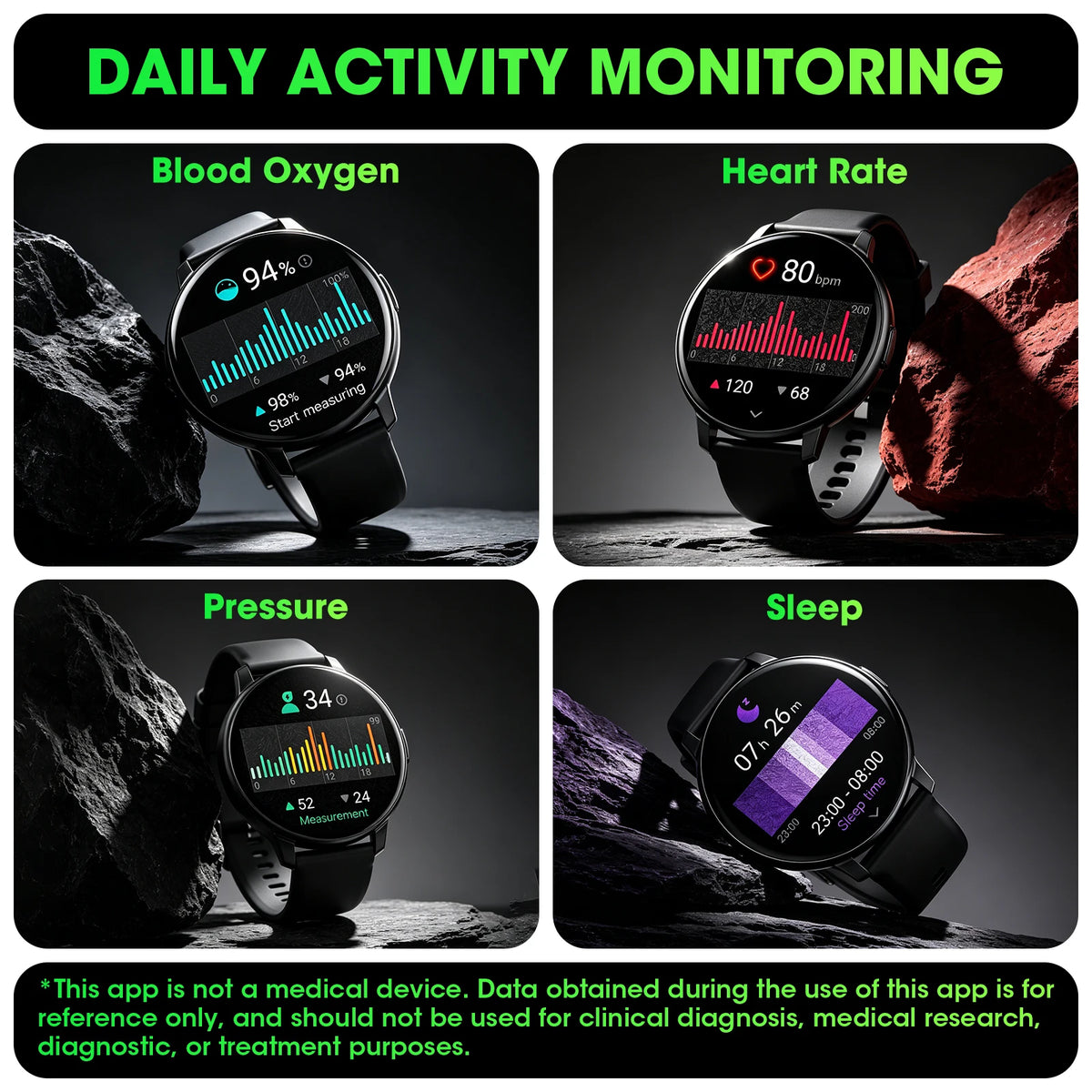 Bluetooth Calling Smartwatch With Fitness Tracking And Health Monitoring