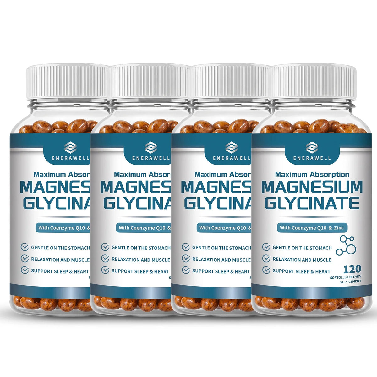 Magnesium Glycinate Supplement for Nervous System and Muscle Health