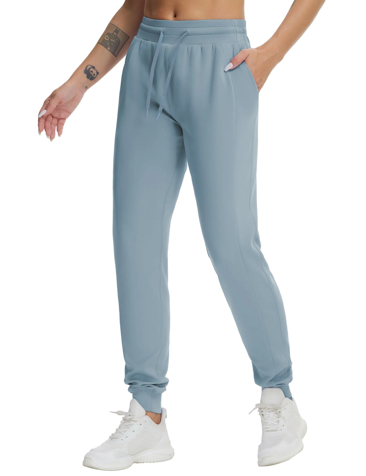 THE GYM PEOPLE Women's Workout Joggers With Drawstring And Pockets