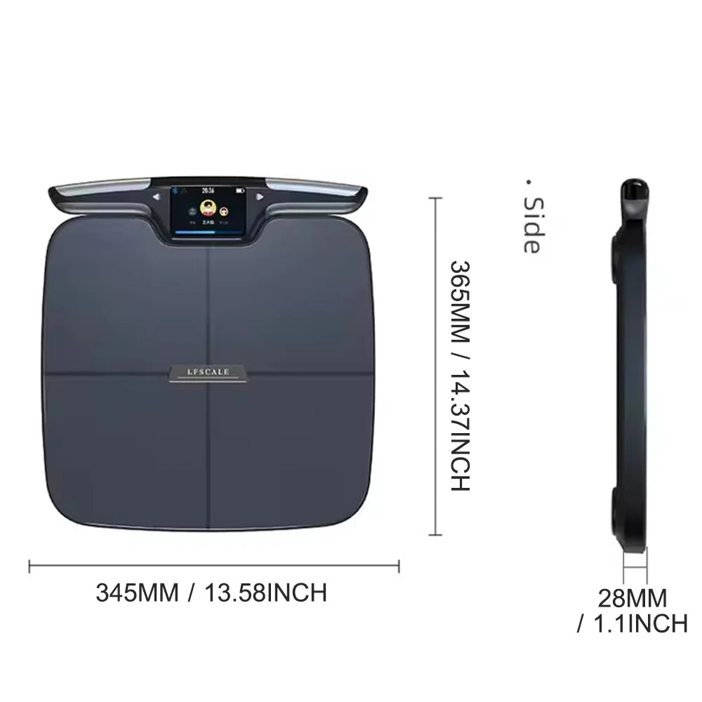 Smart Body Composition Scale With Eight Electrodes For Segmental Analysis