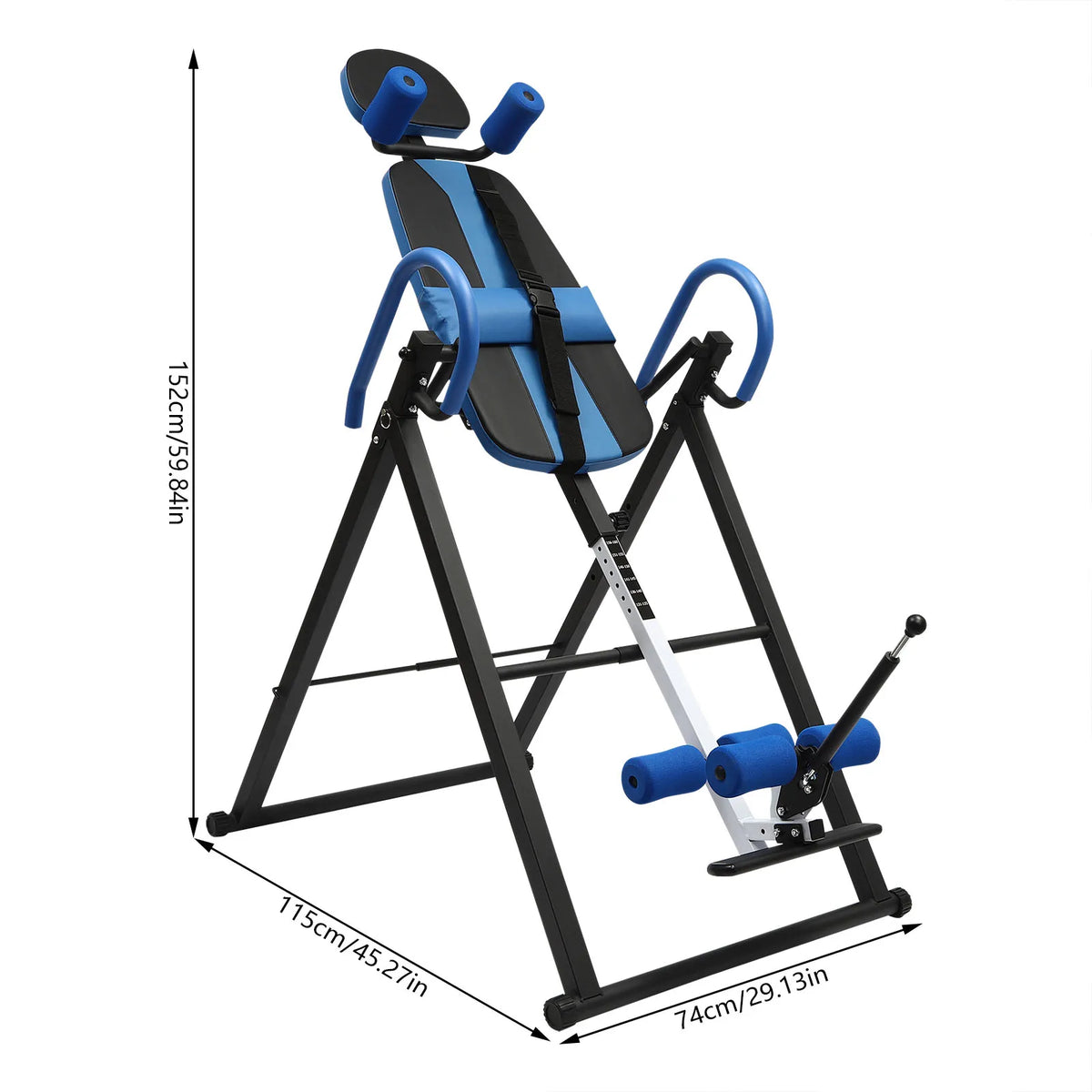 Adjustable Inversion Table for Back Stretching and Strength Training