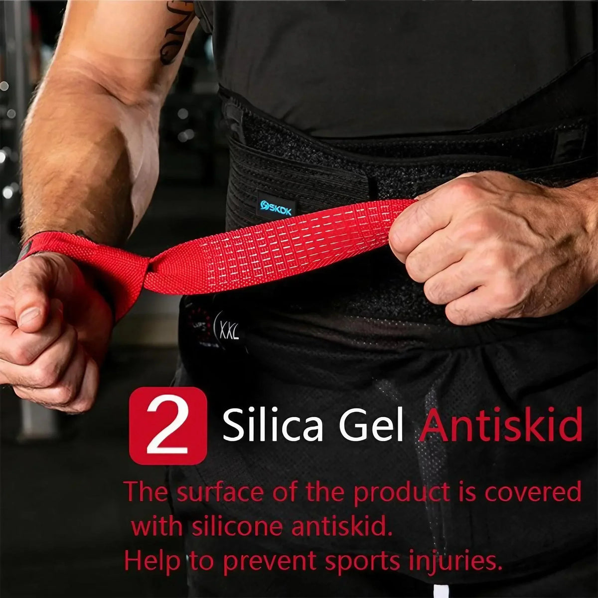 Weightlifting Wrist Straps With Neoprene Padding And Anti Slip Grip