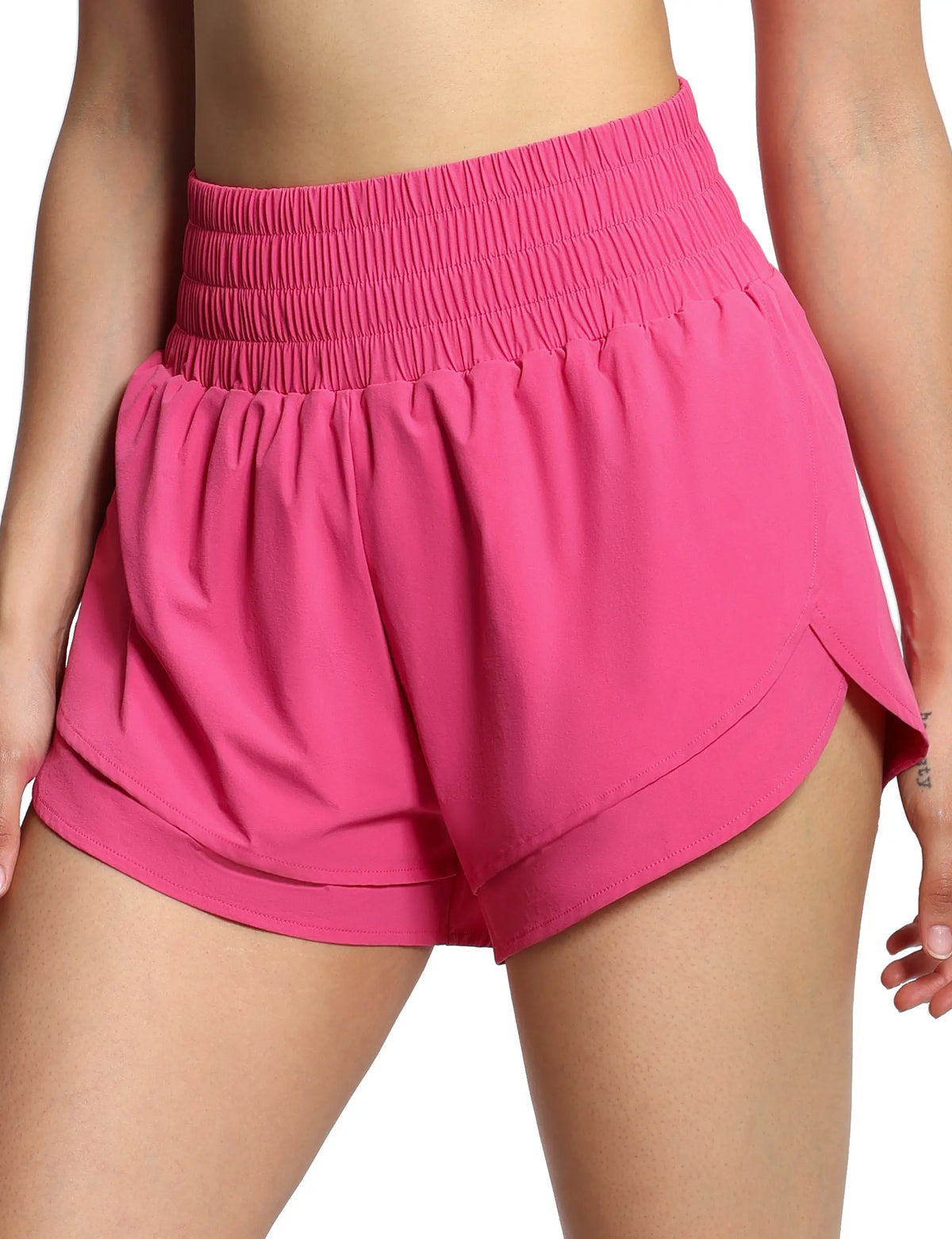 THE GYM PEOPLE Women's High Waisted Quick Dry Athletic Shorts