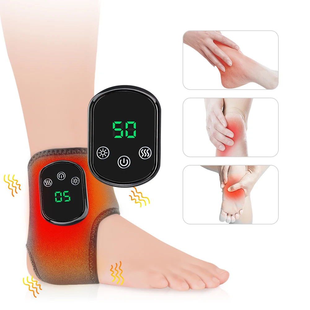 PASTSKY Heated Foot and Ankle Massager With Vibration Relief