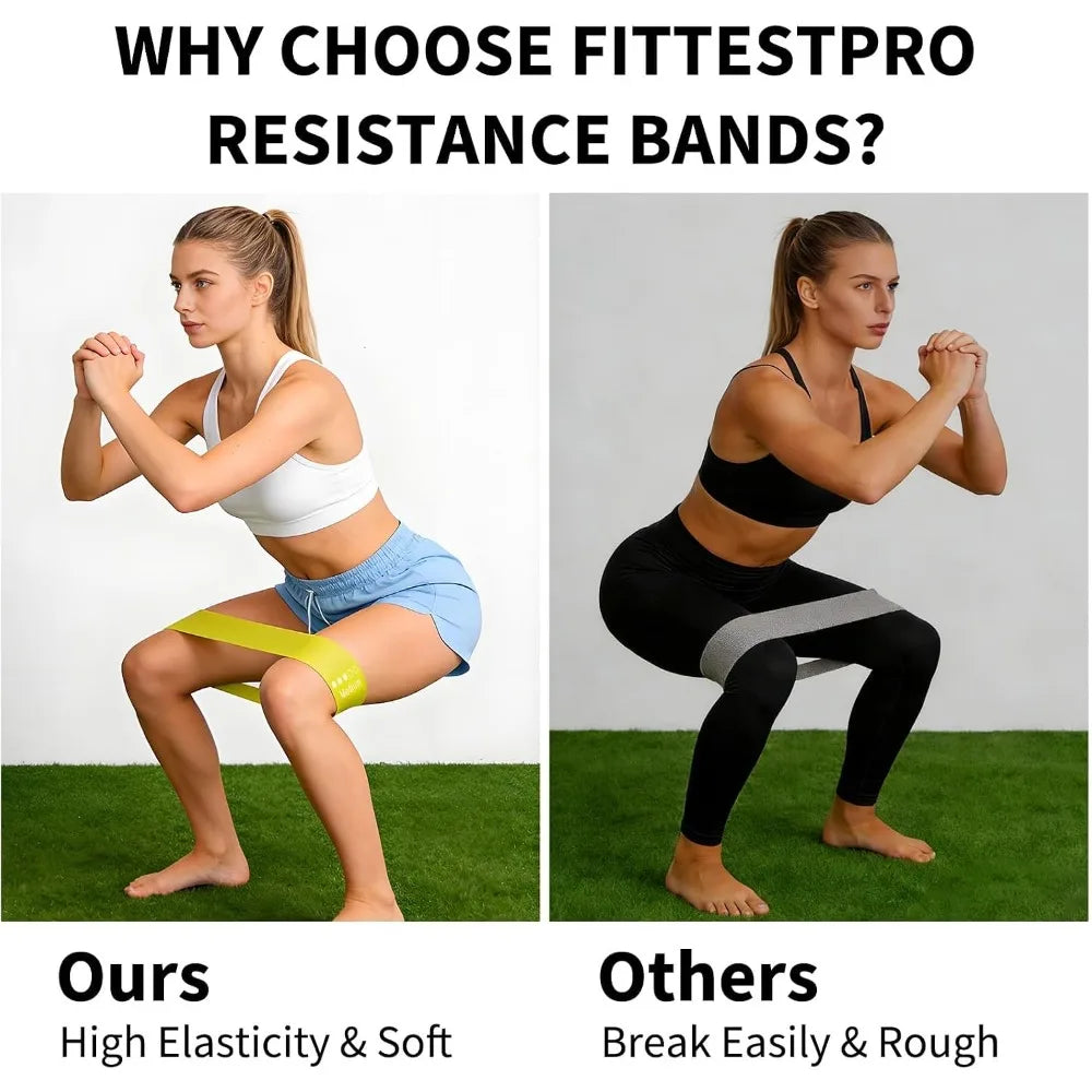 20 Count TPE Resistance Bands Fitness Set Elastic Exercise Loops for Strength Workout Muscle Stretching Yoga Gym Equipment Elastic Rubber Loop