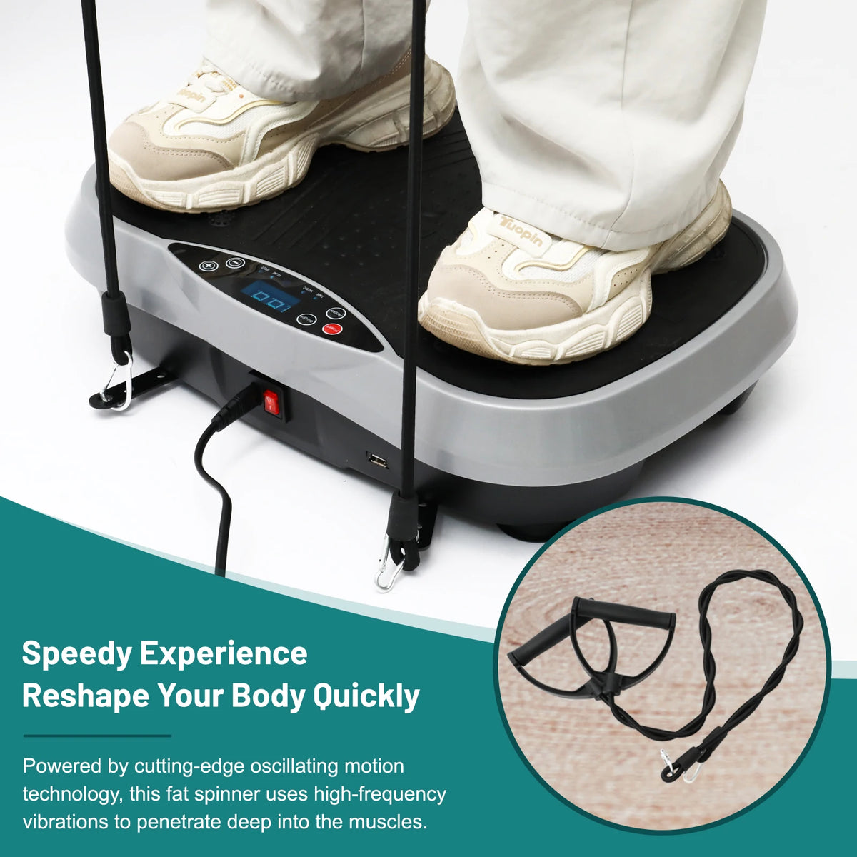 Vibration Plate Exercise Machine for Home Fitness and Body Shaping