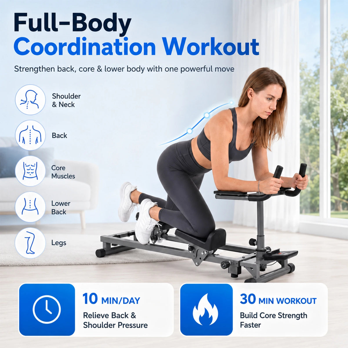 Primal Spine Twist Stretch Trainer for Low Impact Home Cardio