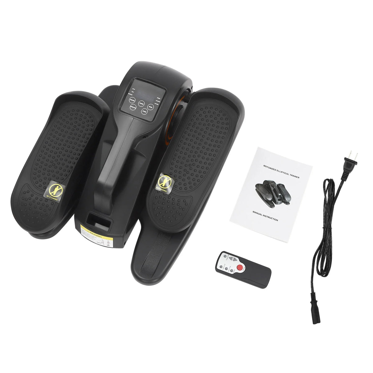 Motorized under Desk Elliptical Machine Foot Pedal Exerciser for Home Workout Compact Elliptical Trainer
