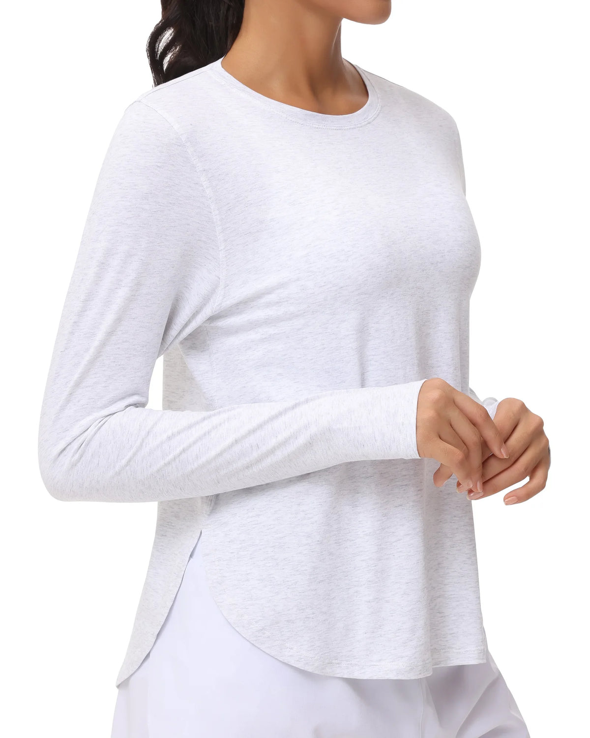 THE GYM PEOPLE Women's Long Sleeve Cotton Yoga Workout Shirt