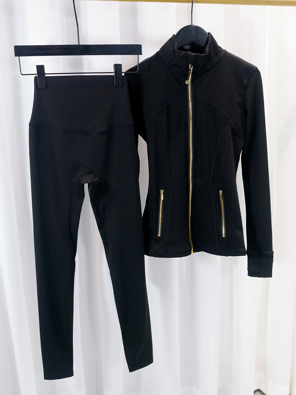 LULU FLORA Women's Quick Dry Yoga Jacket And Pants Set