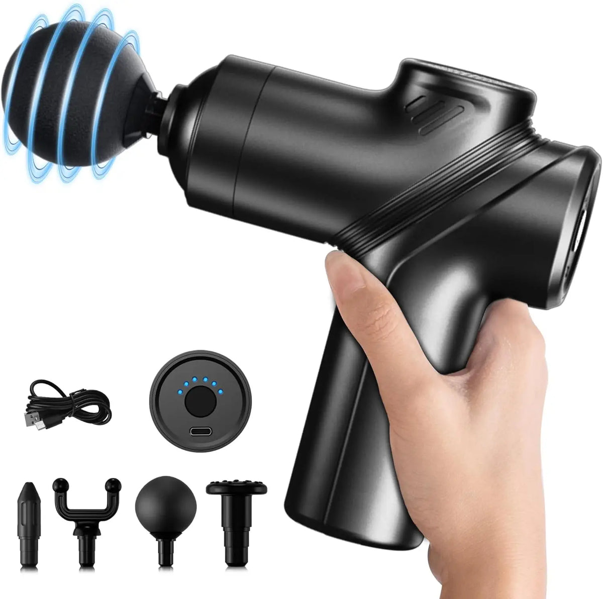 LEERCON Muscle Massage Gun With Four Interchangeable Heads For Relief