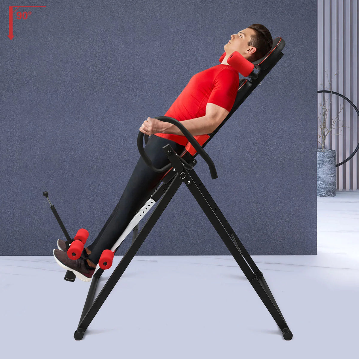 Adjustable Inversion Table for Back Stretching and Strength Training