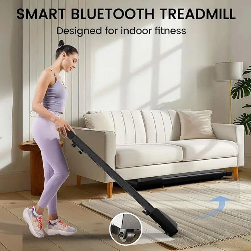 Superun 2-in-1 Home/Office 2.5 HP Walking Treadmill,mini Treadmills for Small Spaces with APP & Remote Control