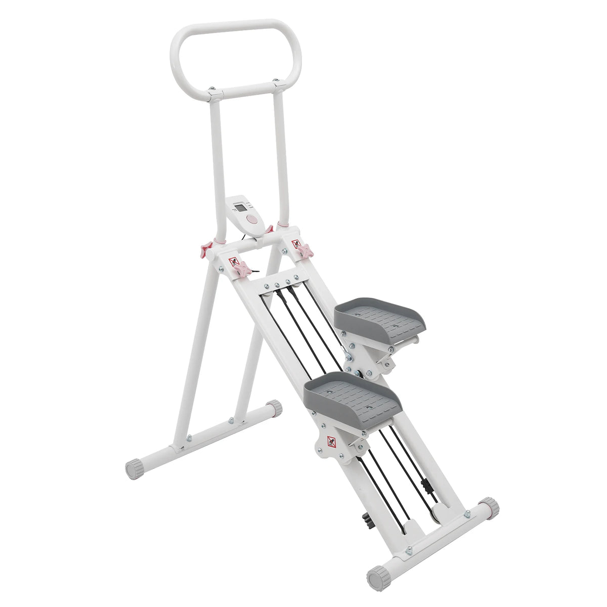 Stair Stepper for Home Gym 300lbs, Folding Vertical Climber with Adjustable 46-50in Handrail, 20dB Quiet
