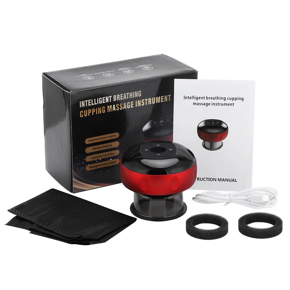 PASTSKY Rechargeable Smart Cupping Device With Adjustable Suction And Heat