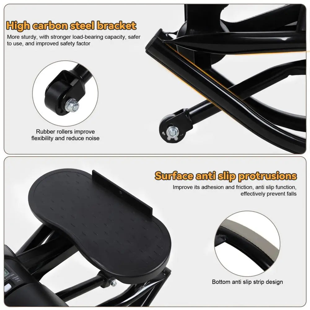 Rock Stepper Lateral Fitness Trainer With LCD Workout Monitor