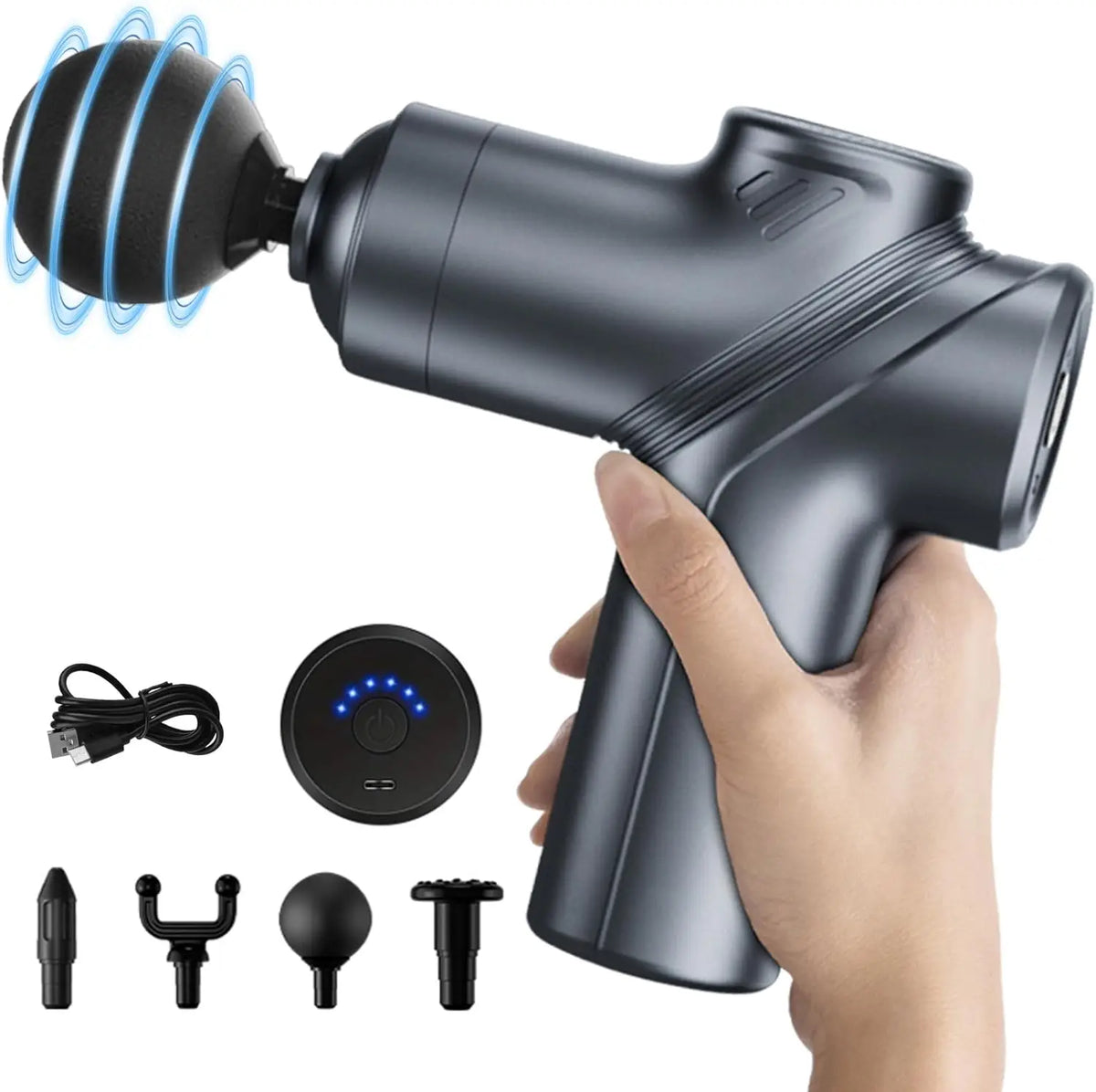LEERCON Muscle Massage Gun With Four Interchangeable Heads For Relief