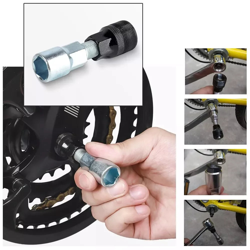 Complete Bicycle Repair Kit With Chain Crank And Freewheel Tools