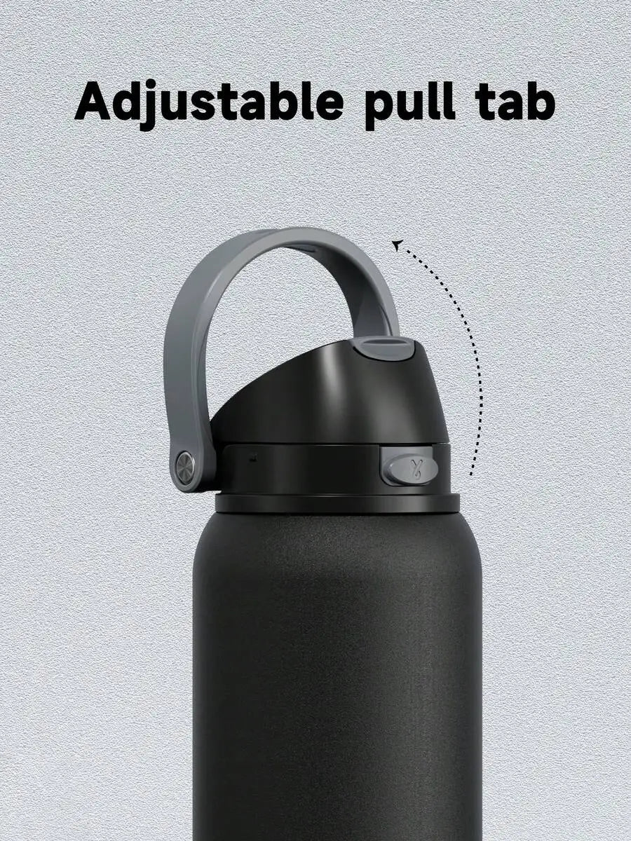 Insulated Water Bottle With Straw And Spout Lid Leakproof Design