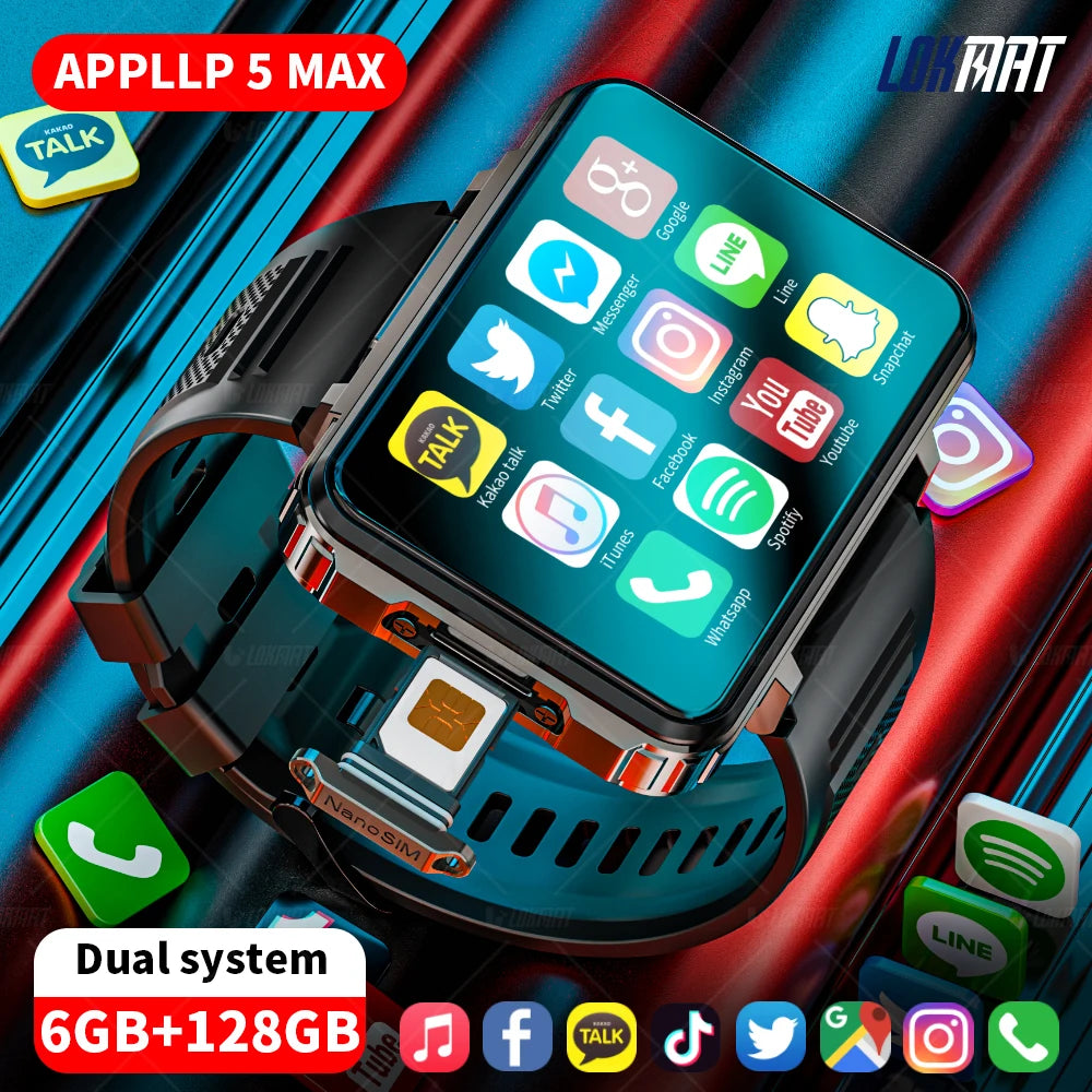 LOKMAT Android Smartwatch Phone With 4G Calling And Dual Cameras