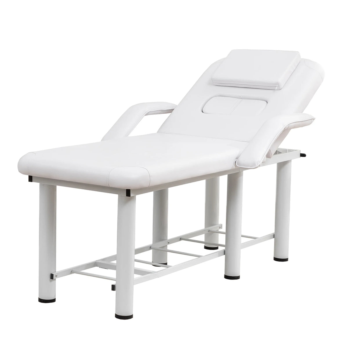 Professional Beauty Massage Bed With Removable Headrest And Storage Shelf