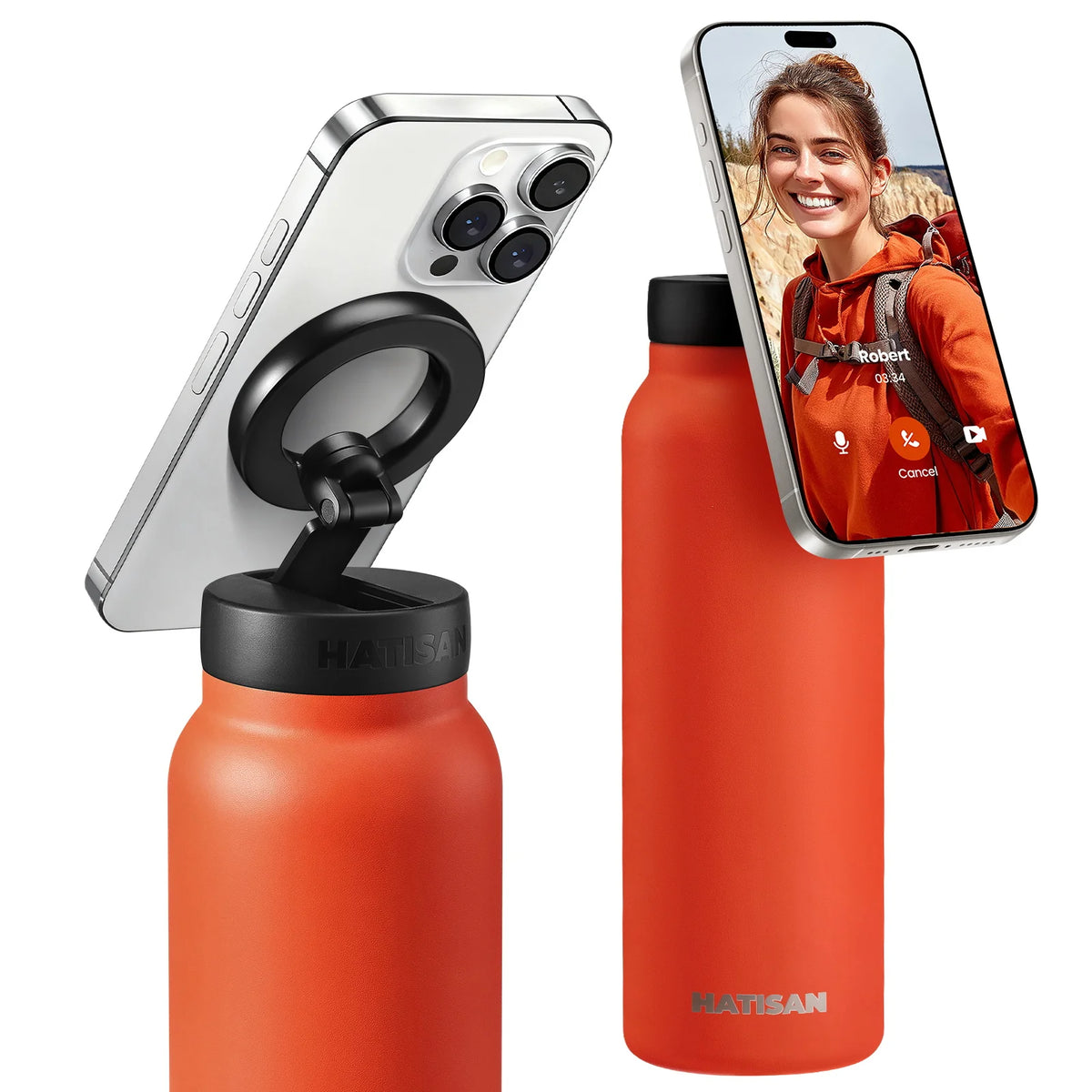 HATISAN Stainless Steel Insulated Vacuum Flask Water Bottle