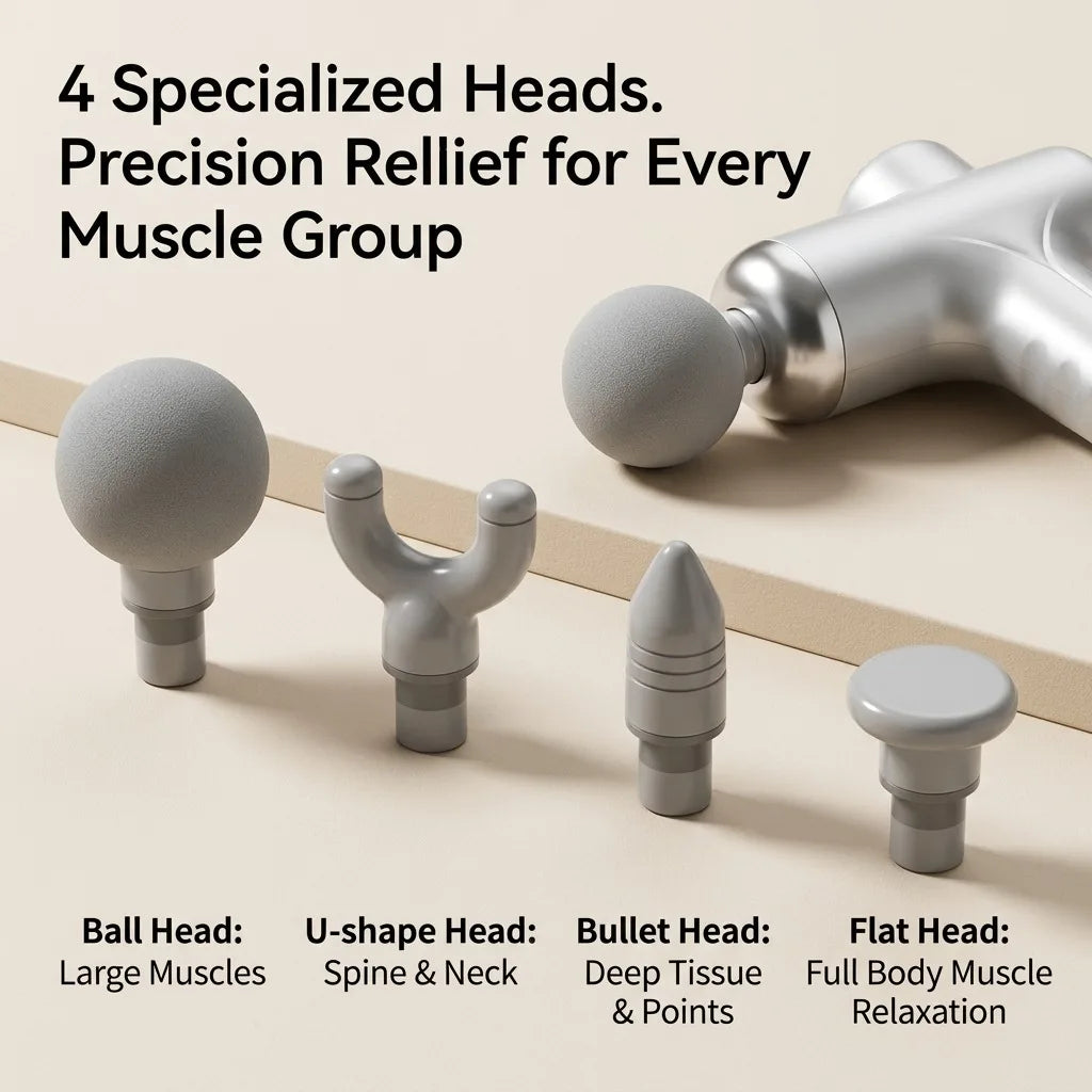 Deep Tissue Percussion Massage Gun for Muscle Recovery and Relaxation