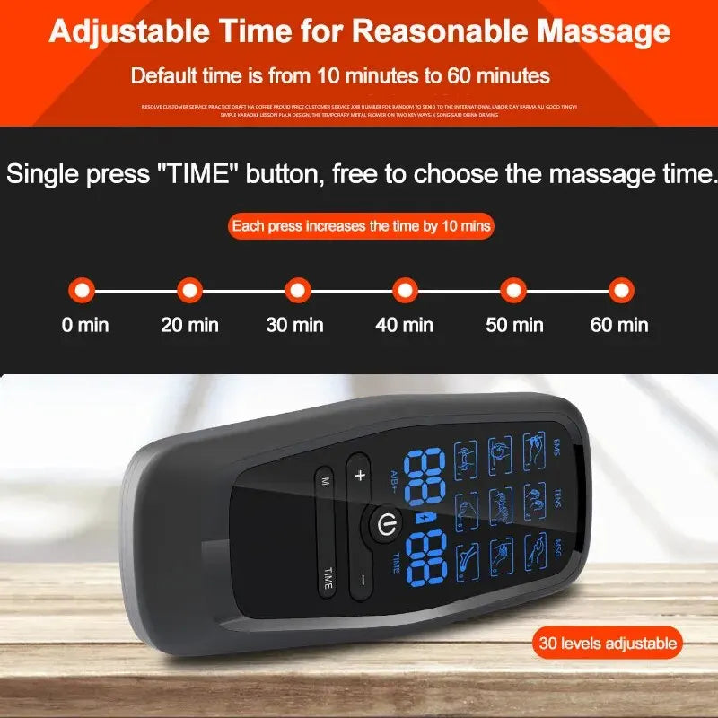 Jitesy Rechargeable TENS EMS Muscle Stimulator Pain Relief Massager