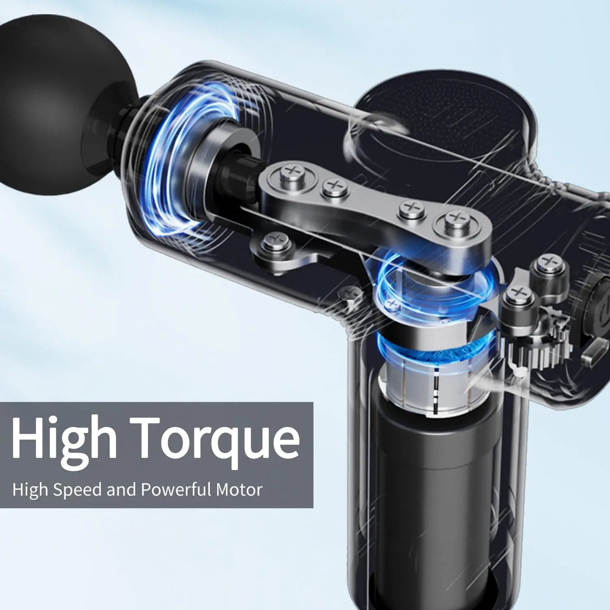 LEERCON Muscle Massage Gun With Four Interchangeable Heads For Relief