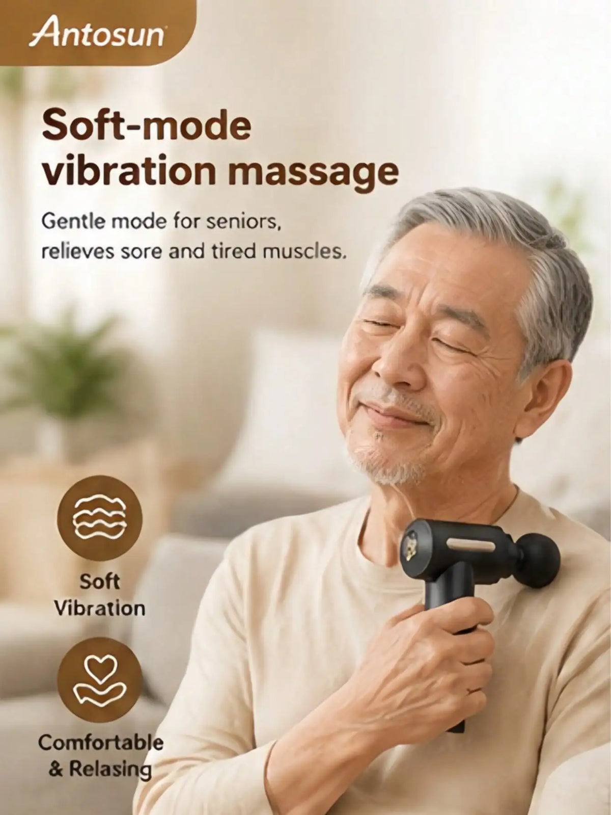 Gym Recovery Massage Gun, Handheld Deep Muscle Vibration Massager With Interchangeable Heads, Multi‑Mode Portable Body Relaxer For Post‑Workout Soreness, Leg Back Arm Muscle Relief, Ideal Gift For Christmas, Thanksgiving