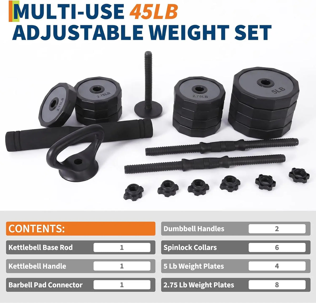 Adjustable Dumbbell Set for Strength Training and Home Workouts