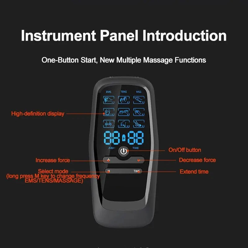 Jitesy Rechargeable TENS EMS Muscle Stimulator Pain Relief Massager
