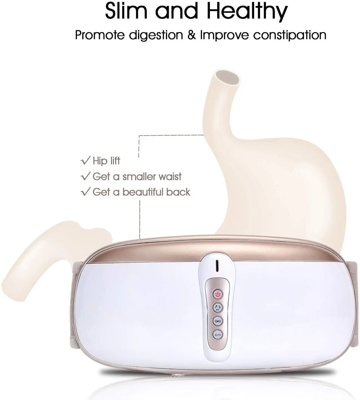 Adjustable Vibration Waist Massage Belt With Four Massage Modes