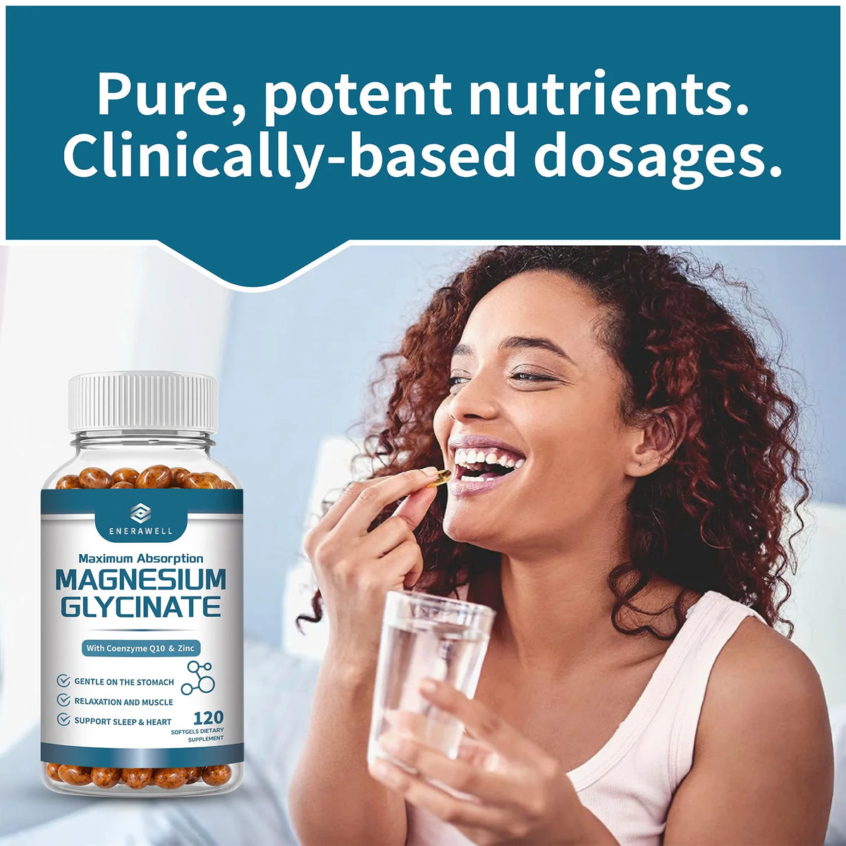 Magnesium Glycinate Supplement for Nervous System and Muscle Health
