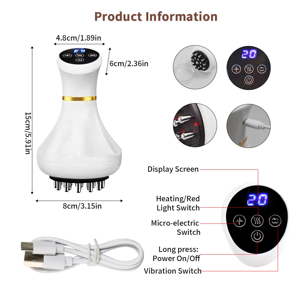 Jitesy Heated Vibration Lymphatic Drainage Body Massager