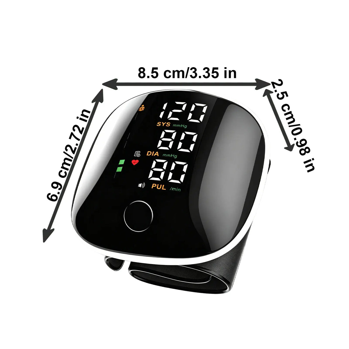 Rechargeable Wrist Blood Pressure Monitor for Home Use, Digital BP Machine with LED Backlit Display, Voice Broadcast, 240 Memory Storage, Built-In Heart Rate Detection & Portable Storage Case