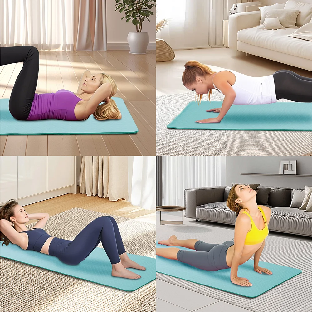 Non Slip TPE Yoga Mat For Pilates And Home Workouts