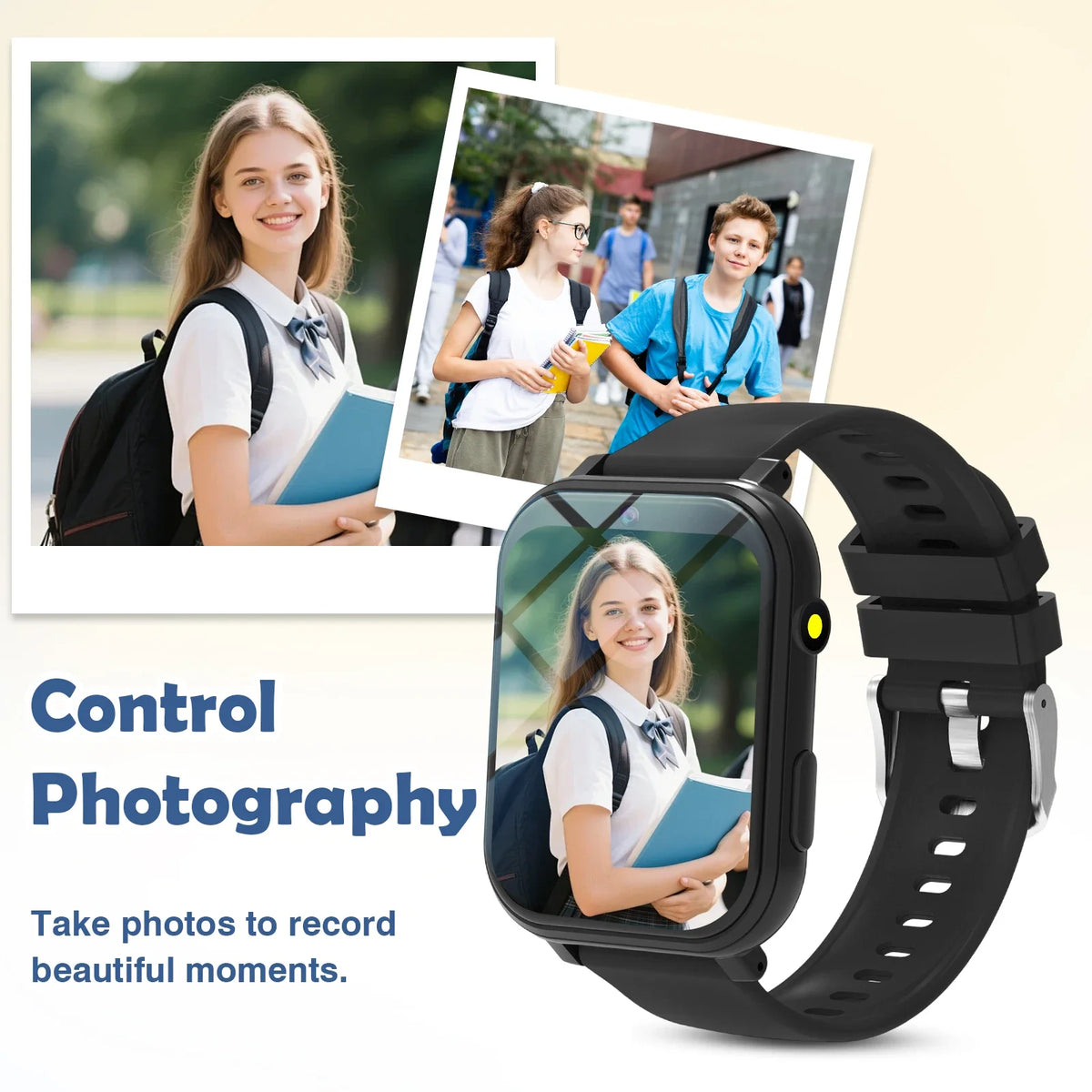 Kids Games Smart Watch 18 Games Camera Waterproof Flashlight Sleep Monitoring For Birthday Holiday Gift Boy Girl Children