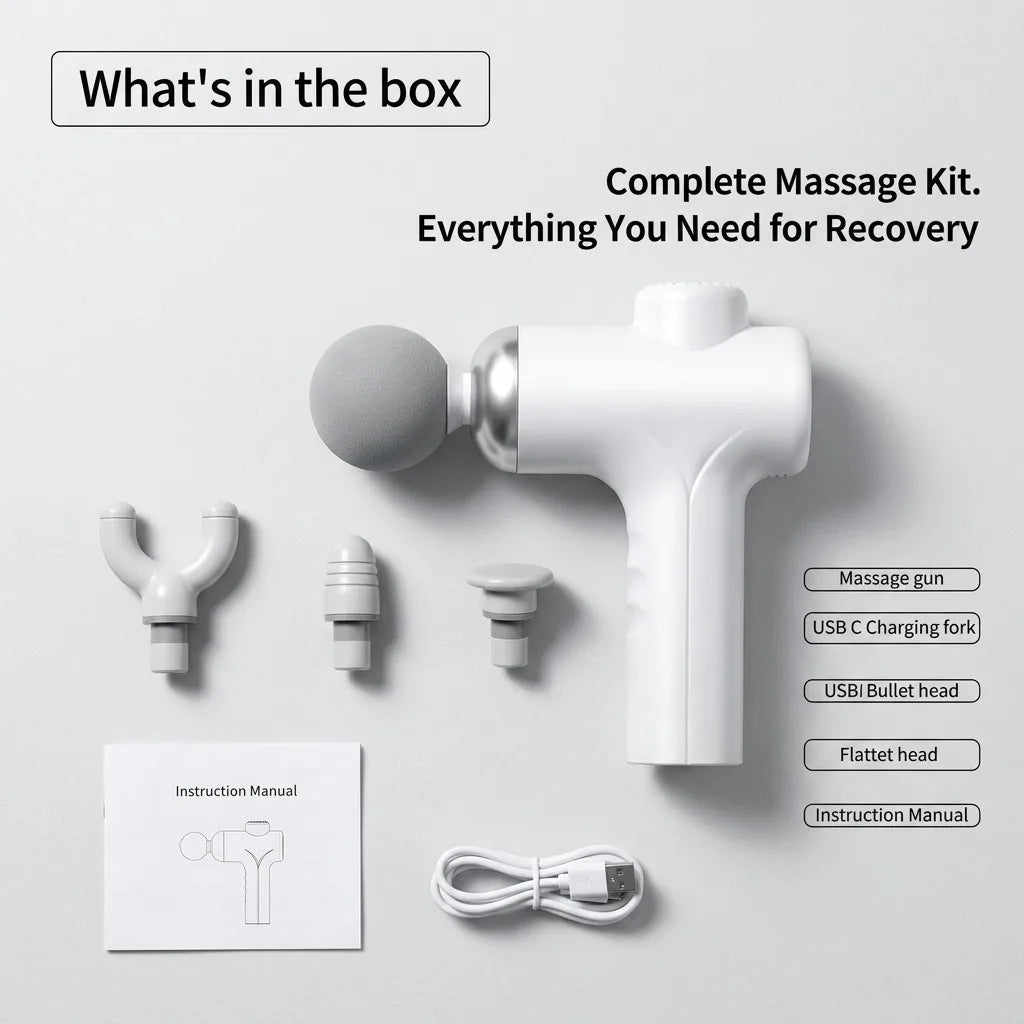 Deep Tissue Percussion Massage Gun for Muscle Recovery and Relaxation