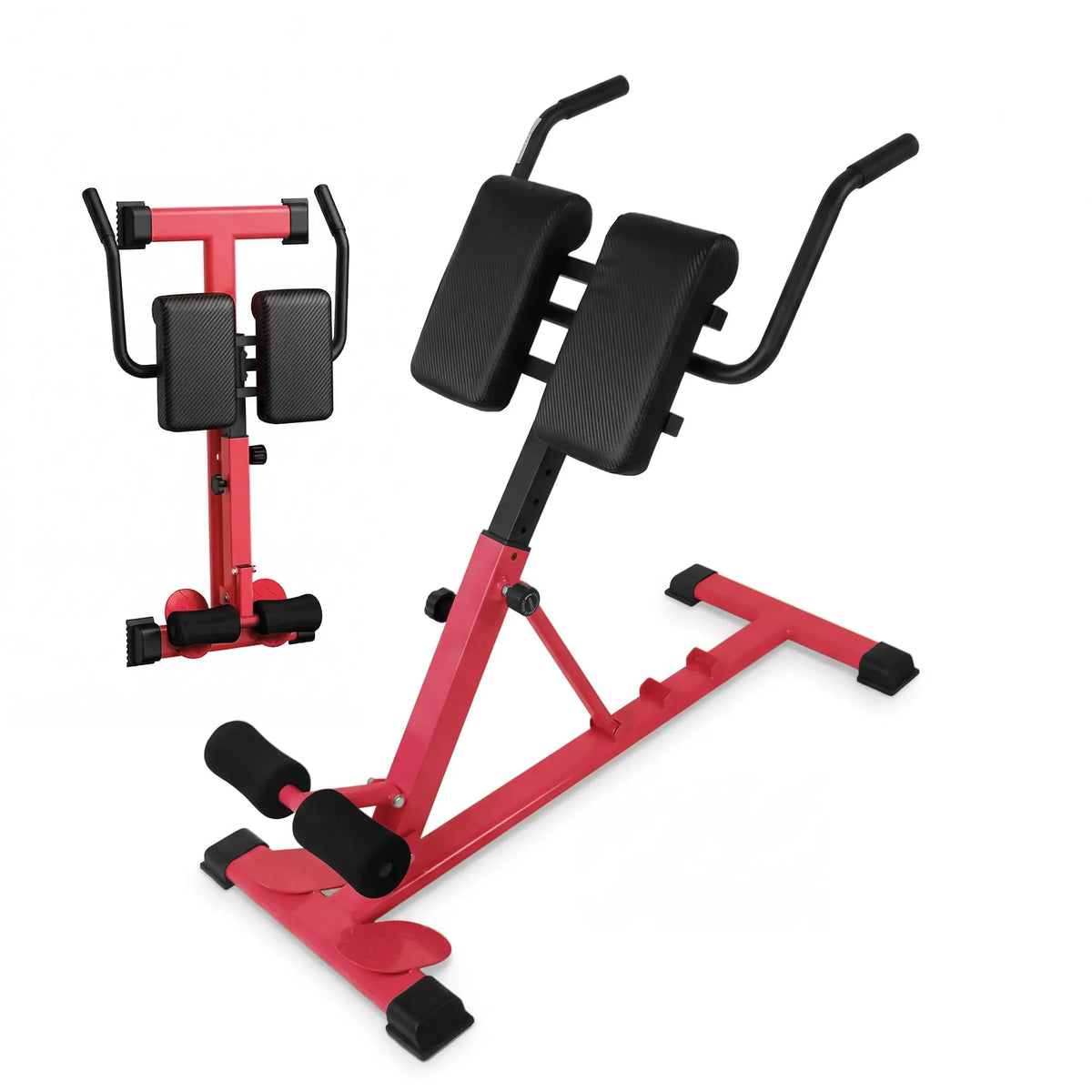 HiMISS Adjustable Roman Chair Hyperextension Bench for Core Training