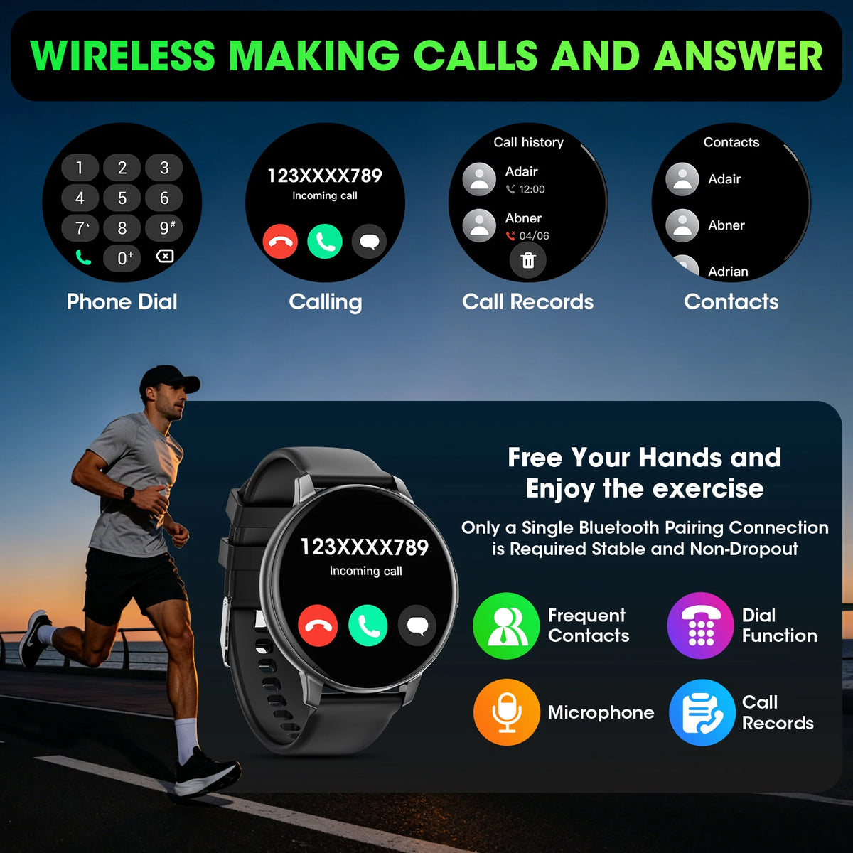 Bluetooth Calling Smartwatch With Fitness Tracking And Health Monitoring
