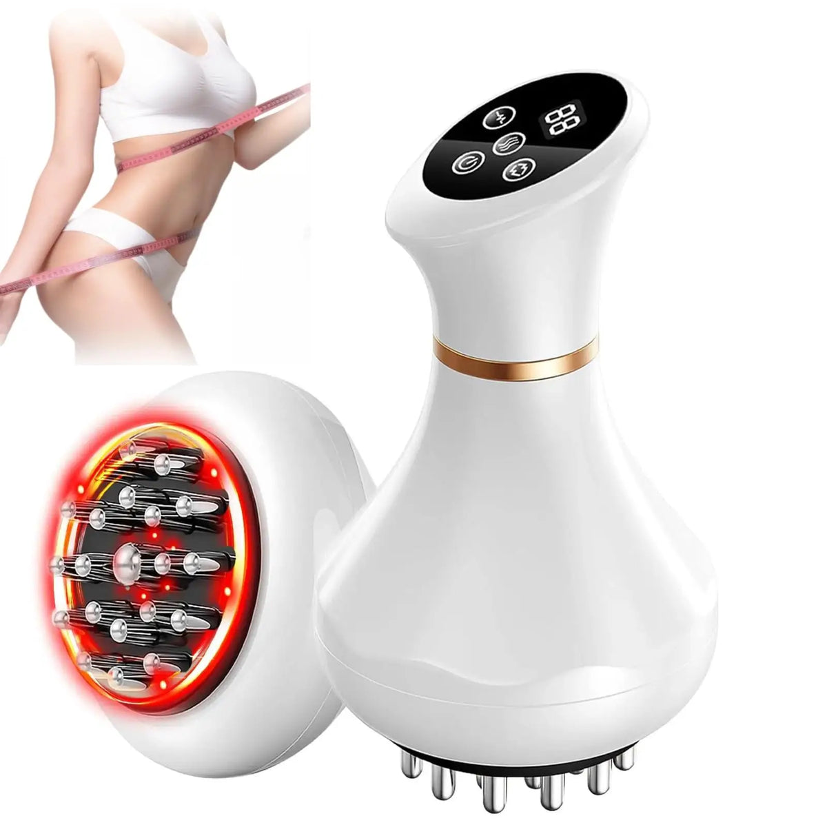 Jitesy Heated Vibration Lymphatic Drainage Body Massager