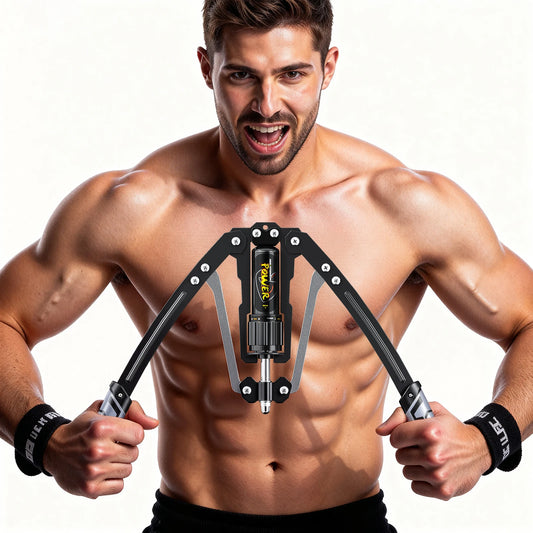 Adjustable Hydraulic Power Twister Arm Exerciser, 22-440lbs Home Chest Expander & Shoulder Muscle Training Fitness Equipment